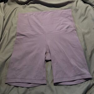 aritzia lilac biker shorts 💜